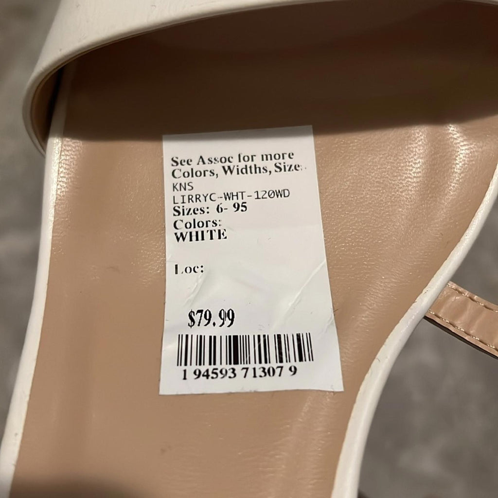 NEW Journée Collection Lirryc Dress Sandals in White, Size 12 New w/o Box