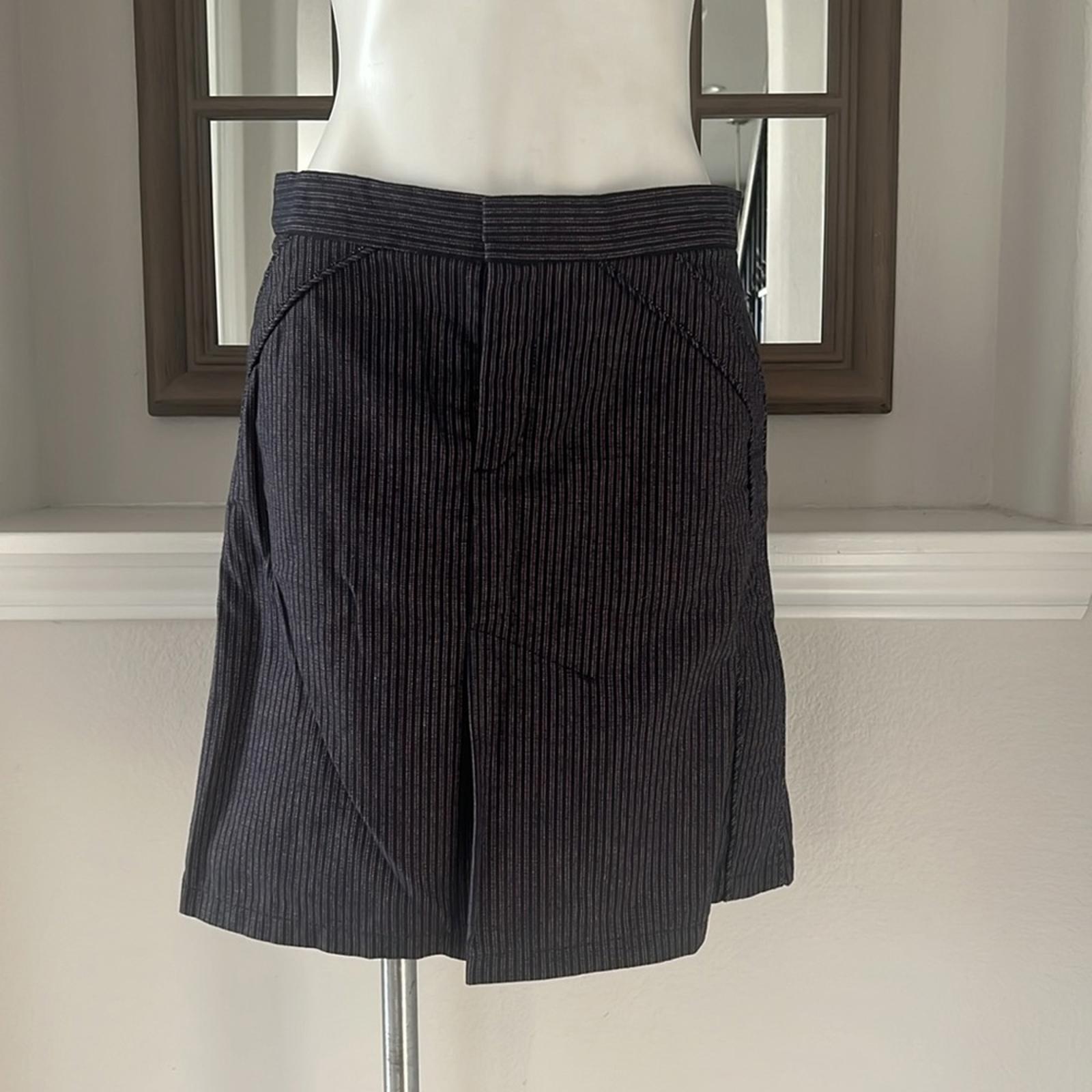 Marc Jacobs Structured Striped Cotton Denim Skirt, Size 10 EXCELLENT!