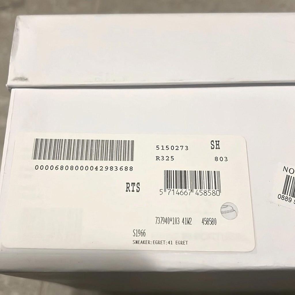 GANNI Sporty Mix High Top Sneakers in White, Size EU41 US 11 New in Box