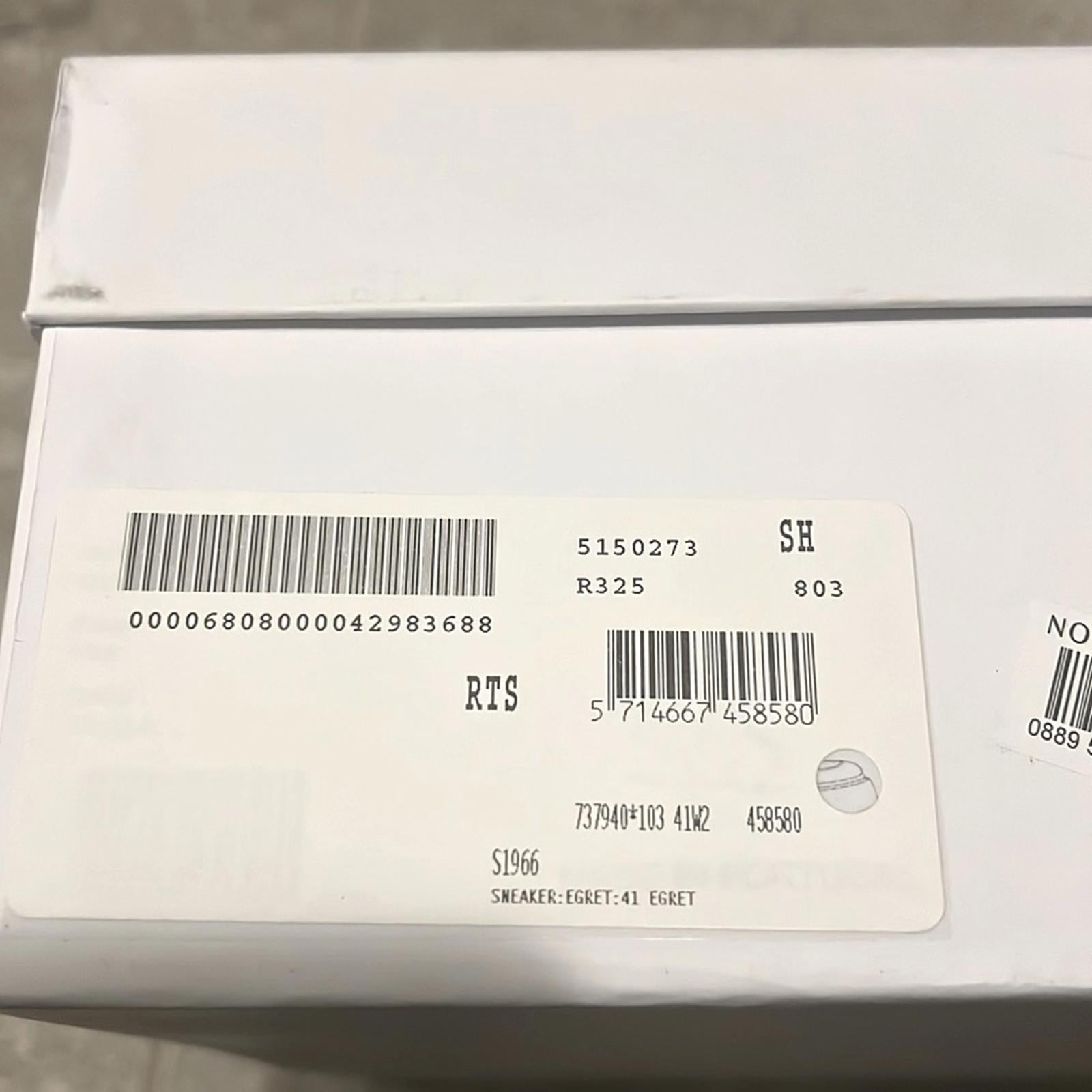 GANNI Sporty Mix High Top Sneakers in White, Size EU41 US 11 New in Box