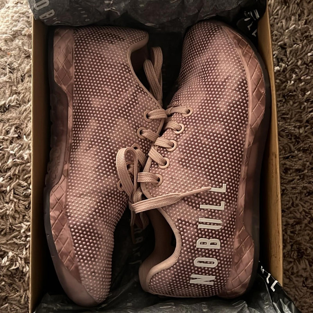 NOBULL Outwork Tie-Dye Trainers SuperFabric DustyRose Size US6.5 EU37 New in Box