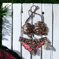 Sundazed Cruise Bikini Set, Mermaid Ruffle Bottom S, Ava Ruffle Bow Top Size 34D