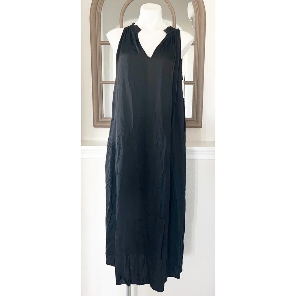 NEW Velvet by Graham & Spencer Sleeveless Midi Dress, Blk Size XL New w/Tag $257