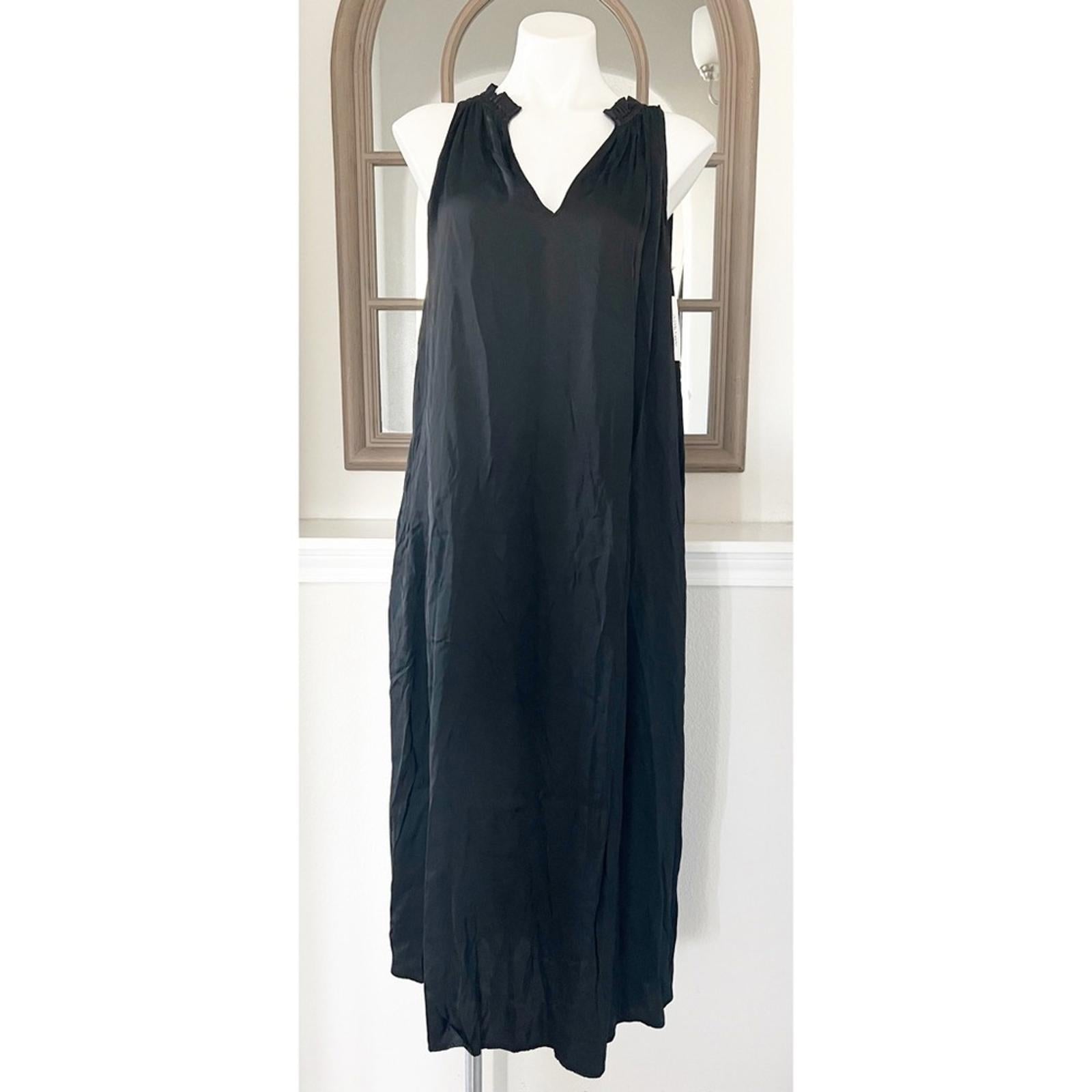 NEW Velvet by Graham & Spencer Sleeveless Midi Dress, Blk Size XL New w/Tag $257