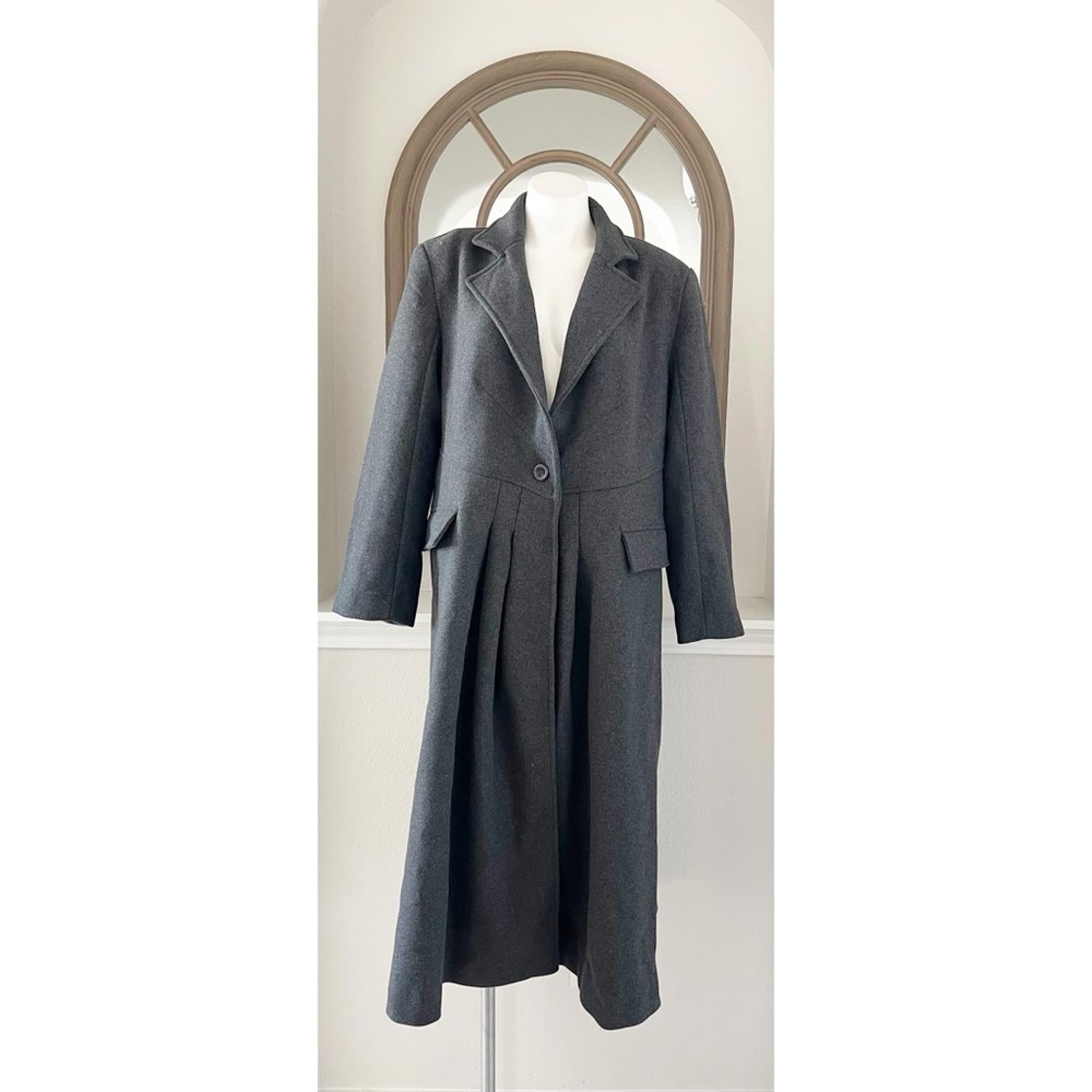 Free People Victoria Flared Wool-Blend Coat