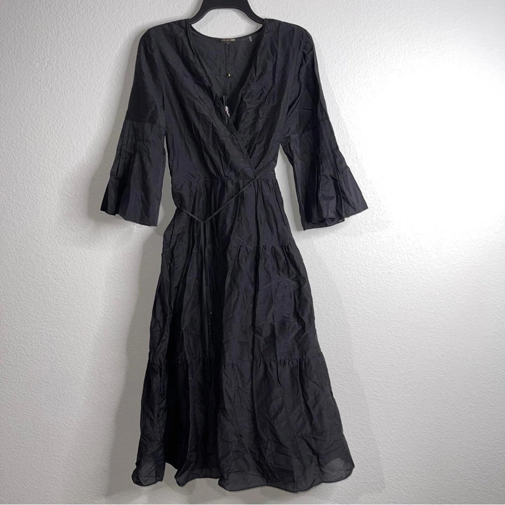 Kobi Halperin Sasha Midi Dress in Black, Size S New w/Tag $458