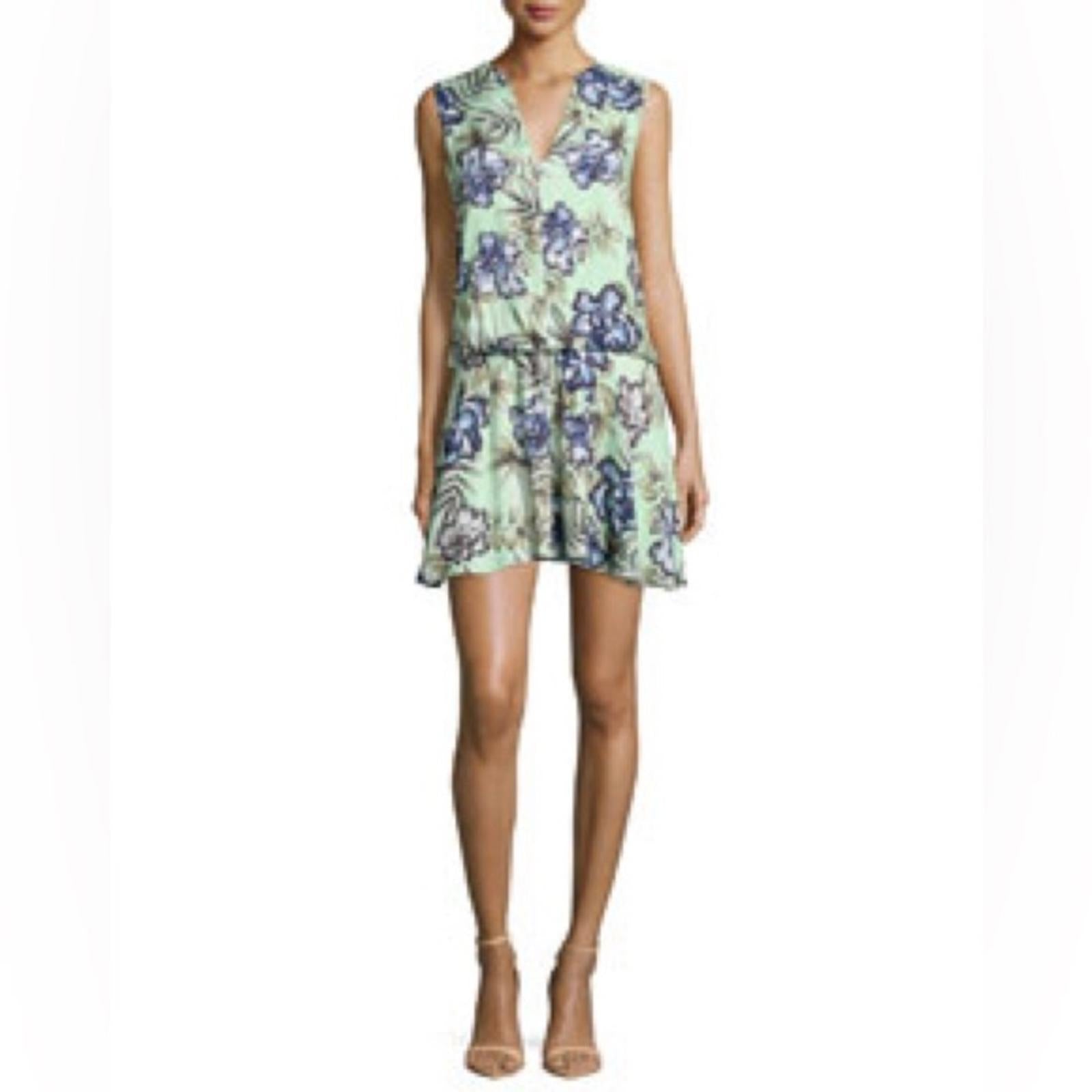 Alice+Olivia Brook Oasis Floral-Mint Dress, Multi Colors, Size 2 EXCELLENT! $298