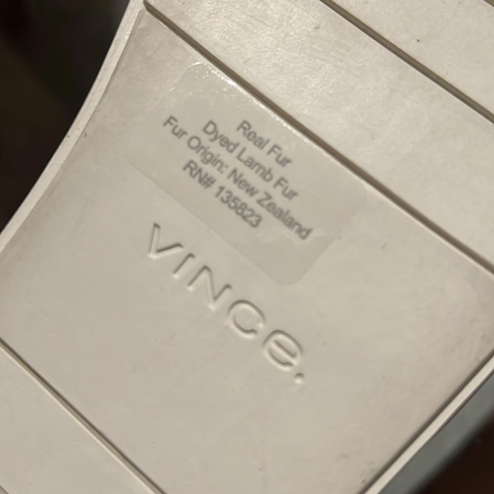 NEW Vince Blair Shearling Sneakers, Size US 7.5 | EU 38 New w/o Box