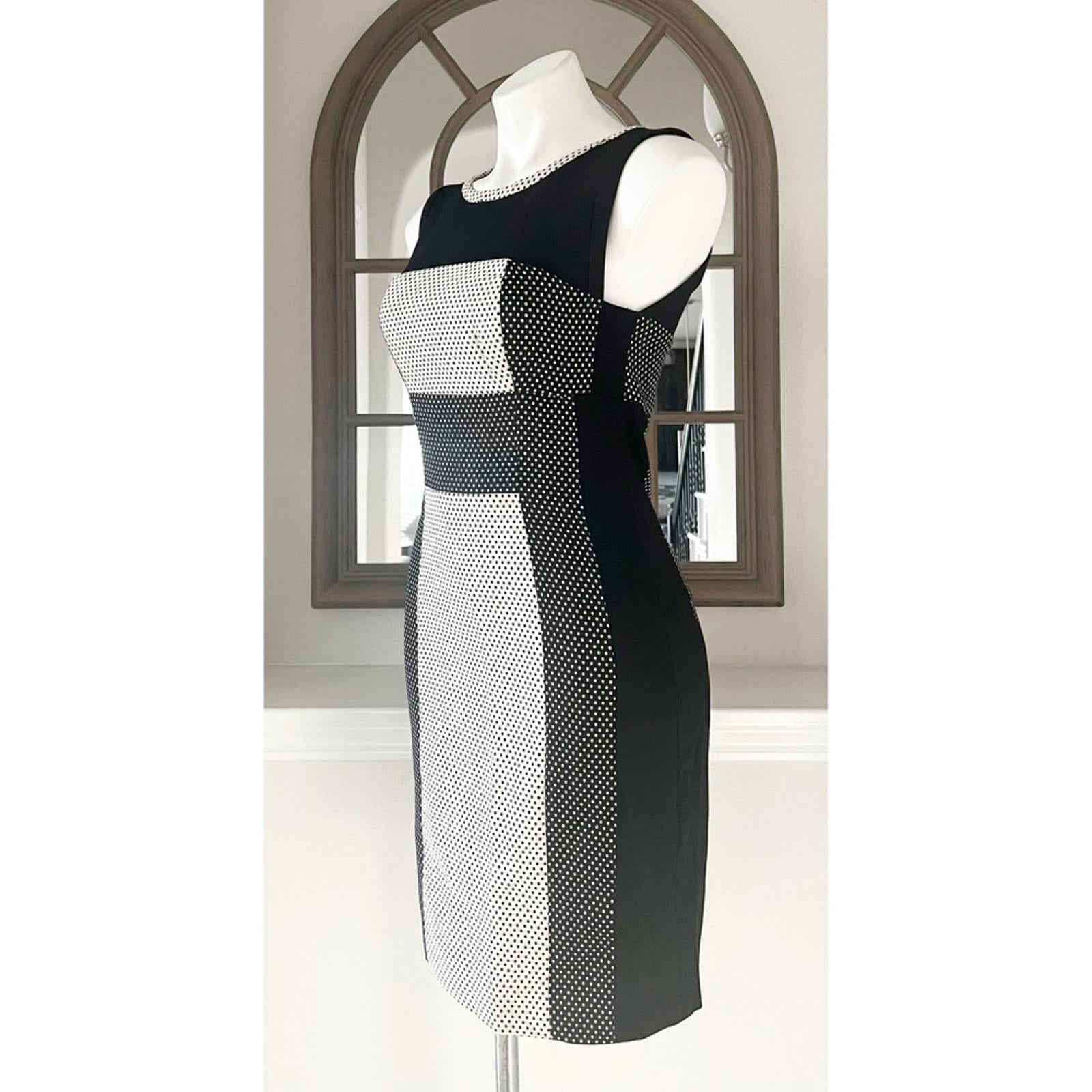 Anthropologie’s Yoana Baraschi Channeled Dots Column Sheath Dress, Size 4