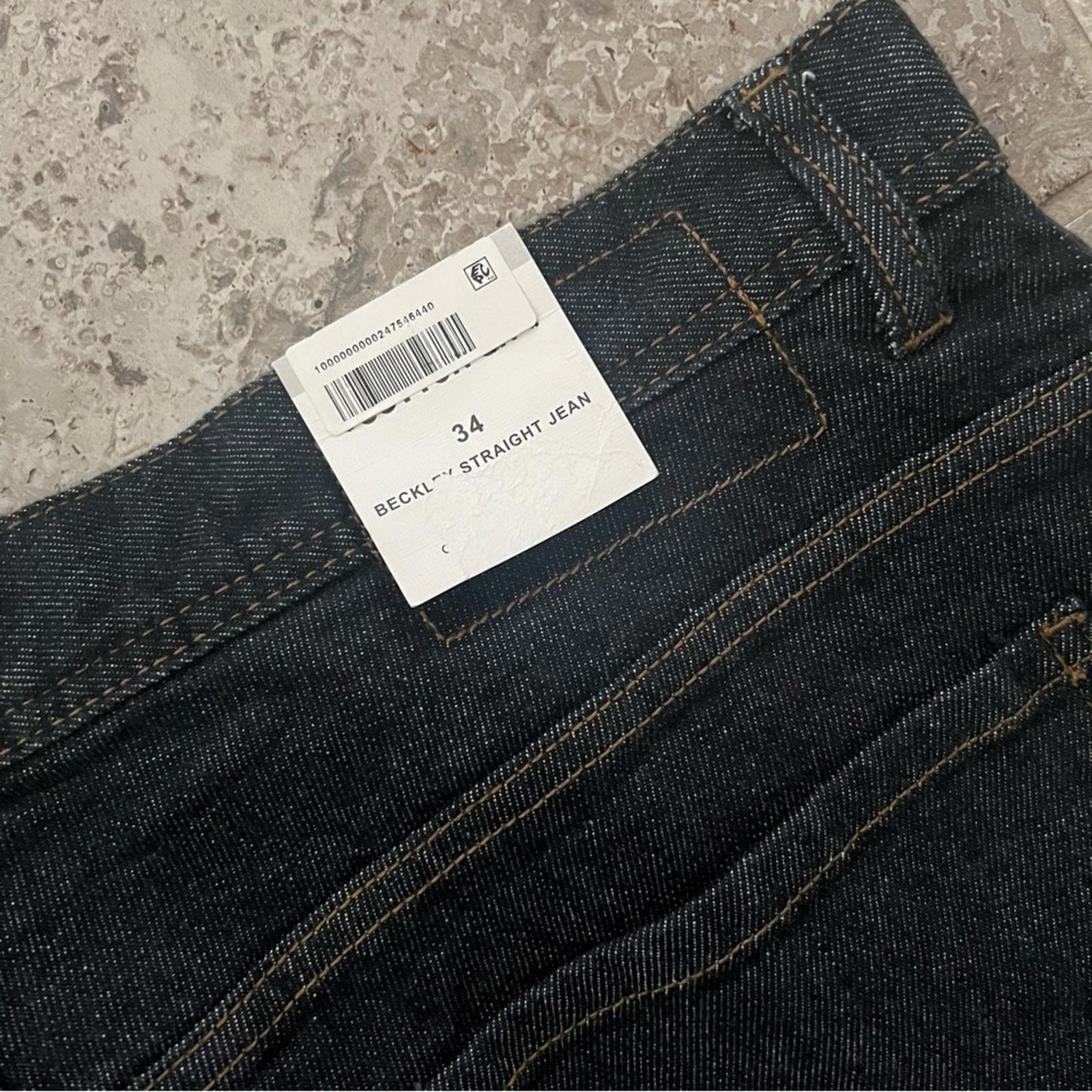 NWT Cotton On Beckley Straight Leg Jeans, Rinsed Indigo, Size 34 New w/Tag