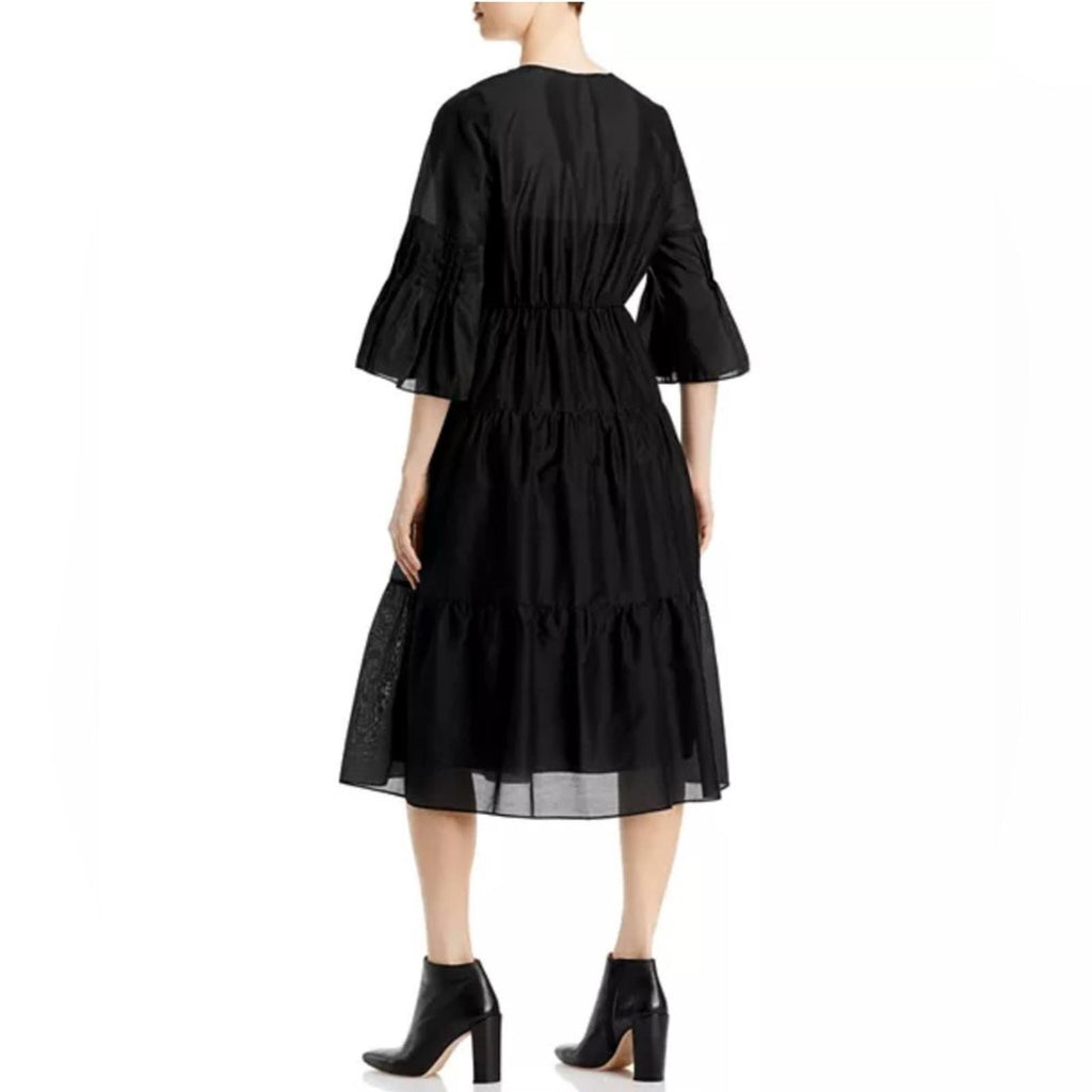 Kobi Halperin Sasha Midi Dress in Black, Size S New w/Tag $458