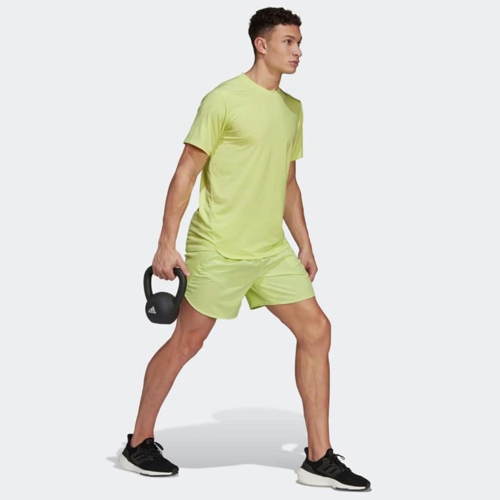 Adidas Men's Designed For Training Tee, Pulse Lime, Size XL New w/Tag