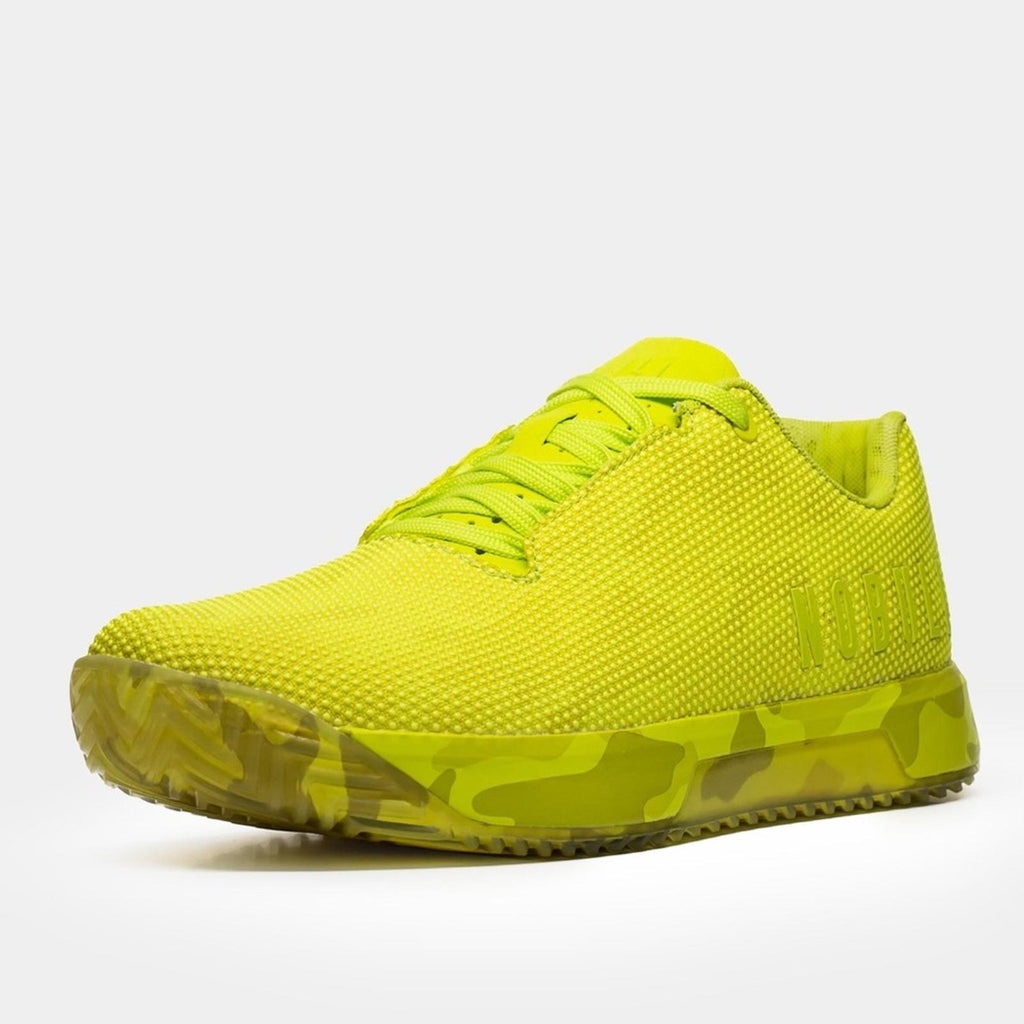 NOBULL Impact Neon Camo Sneakers SuperFabric Trainers Size 6.5 EU 37 New in Box
