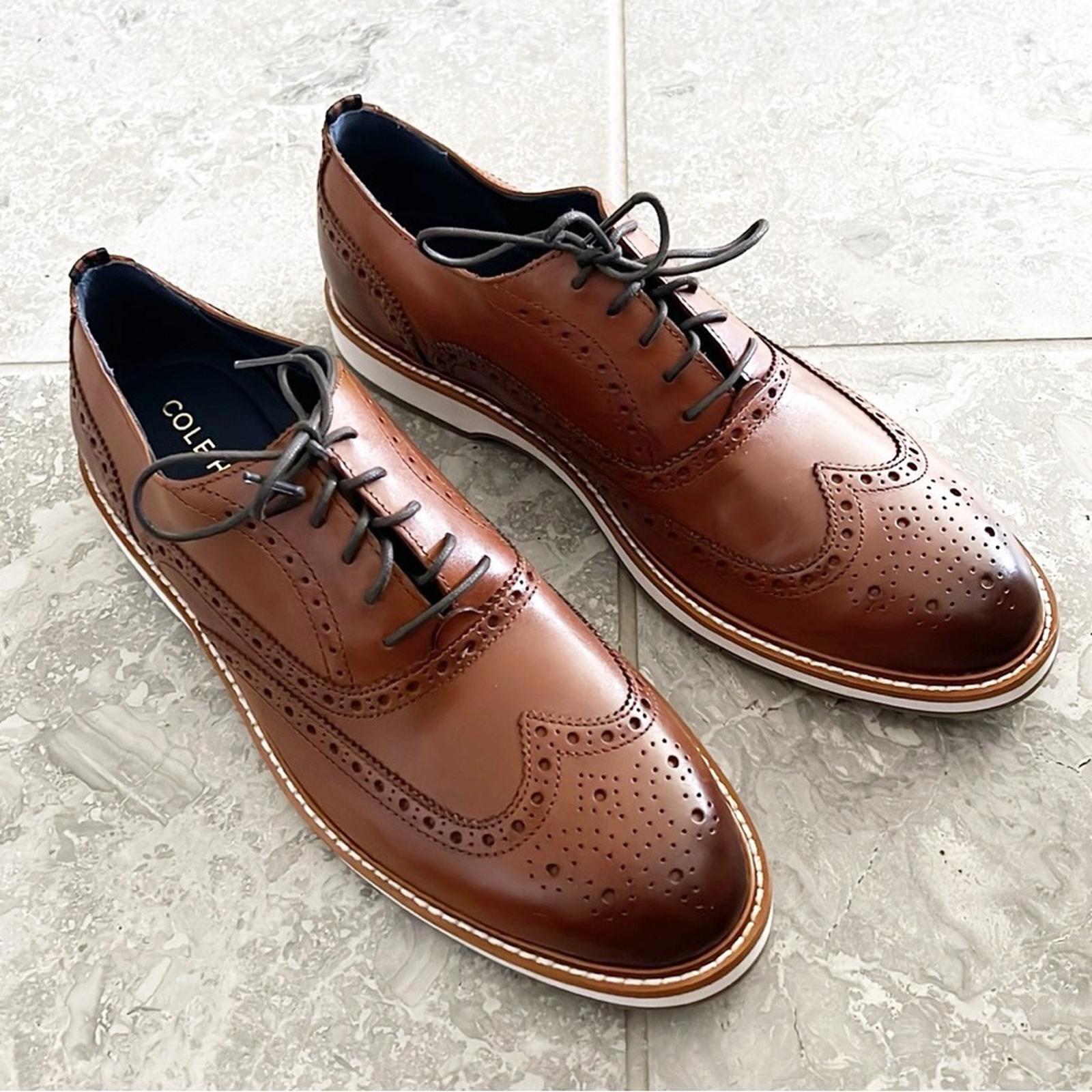 Cole Haan Morris Wingtip Oxford w/Premium Leather British Tan Size 10 NEW