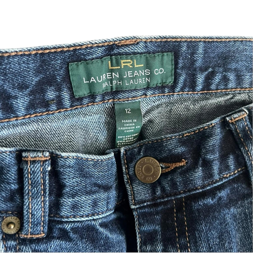 Lauren Ralph Lauren Straight Leg Jeans, Blue Denim Size 12