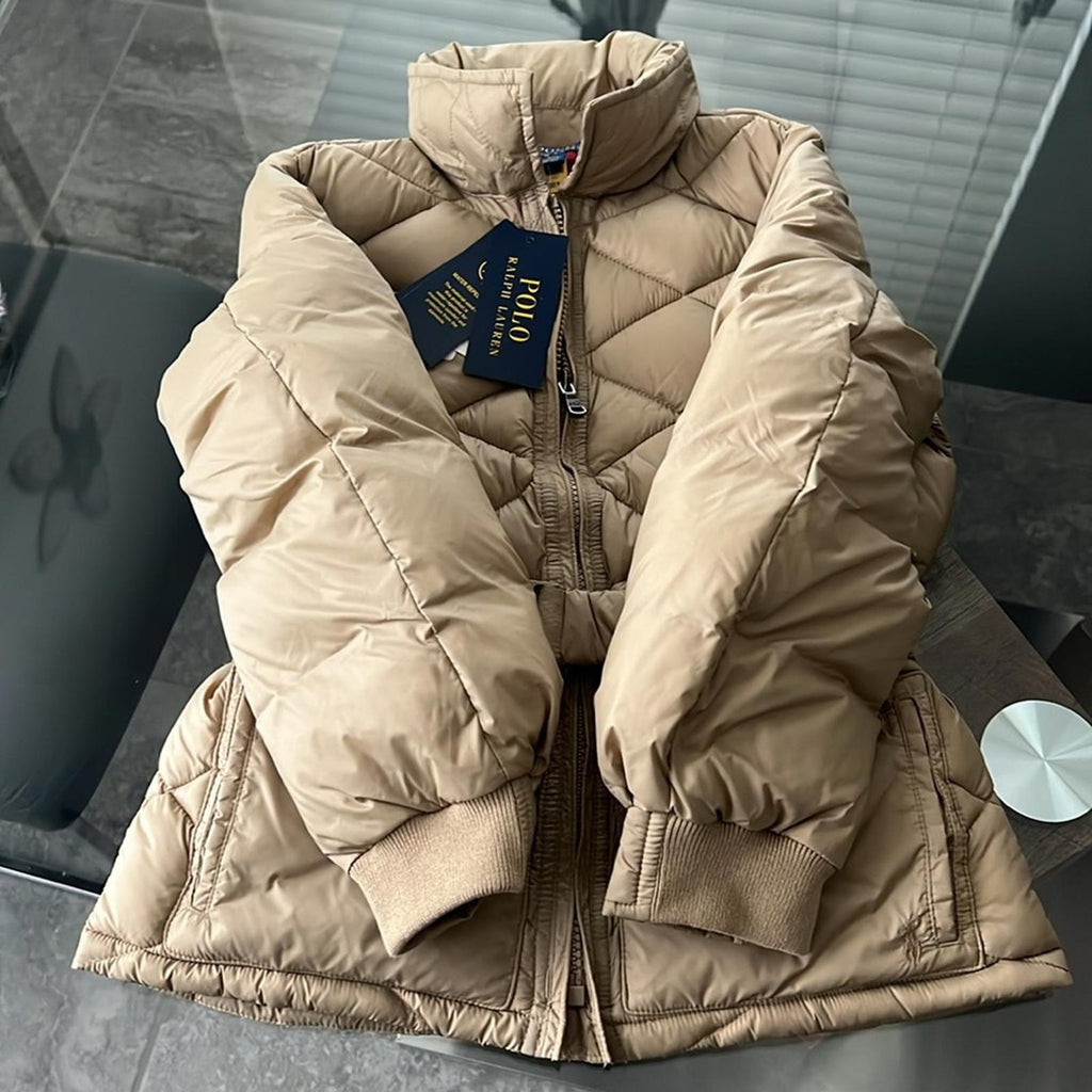 Polo Ralph Lauren Water-Repellent Belted Quilted Jacket Size 6X New w/Tag