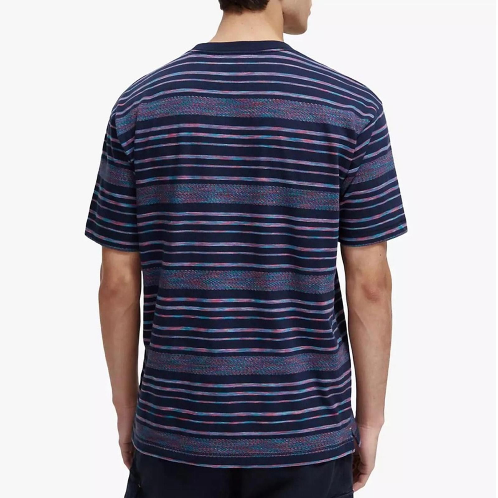 Scotch & Soda Structured Stripe Tee, Size M New w/Tag