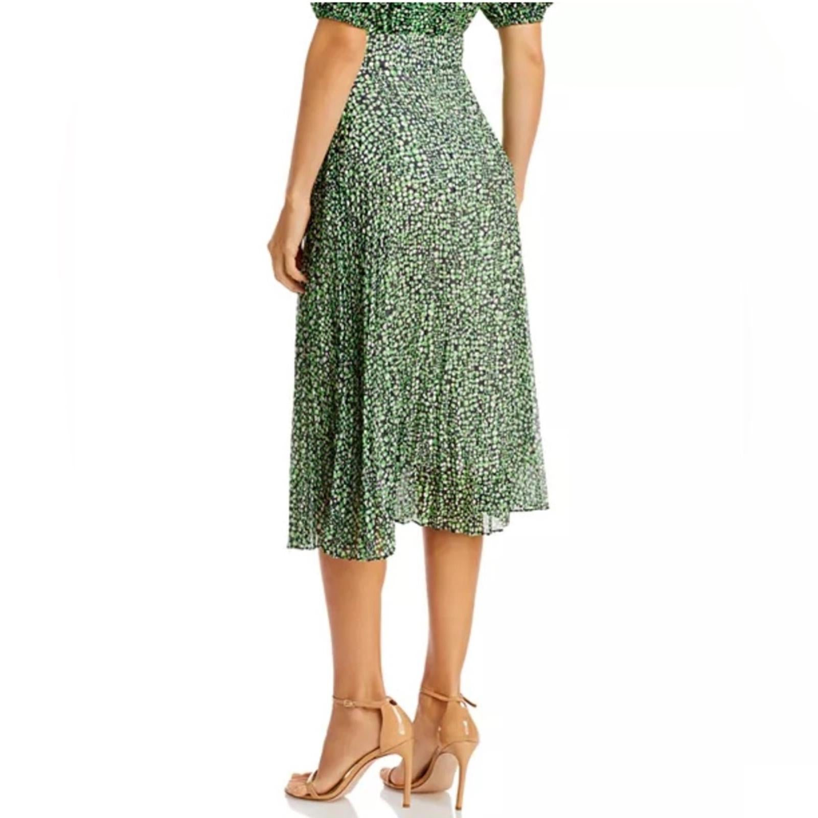 BOSS Vaplina Pleated Skirt in Midnight Fantasy, Size 2 New w/Tag, Retail $278