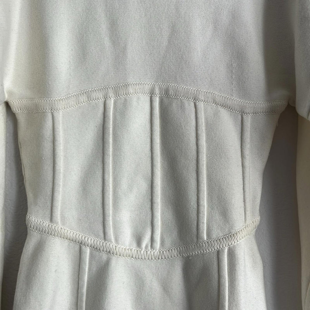 Maje Balloon Sleeve Sweater Dress in Ecru/Cream, Women’s Size EU36 NWT