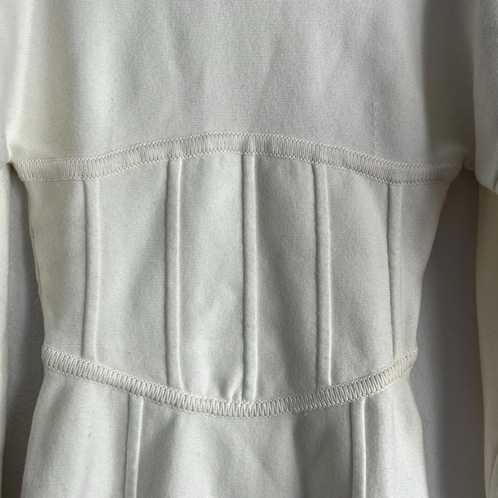 Maje Balloon Sleeve Sweater Dress in Ecru/Cream, Women’s Size EU36 NWT