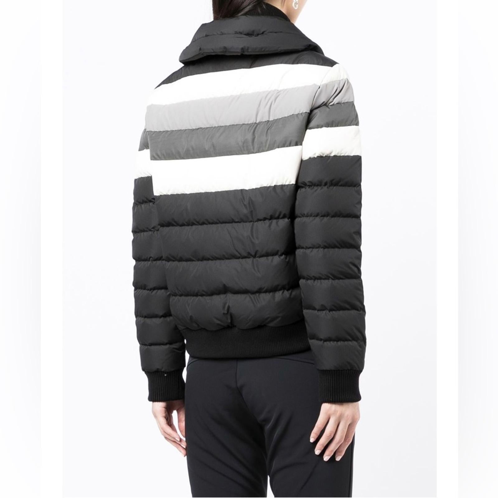 Perfect Moment Queenie Down Coat Jacket, Black Rainbow Size XS New w/Tag