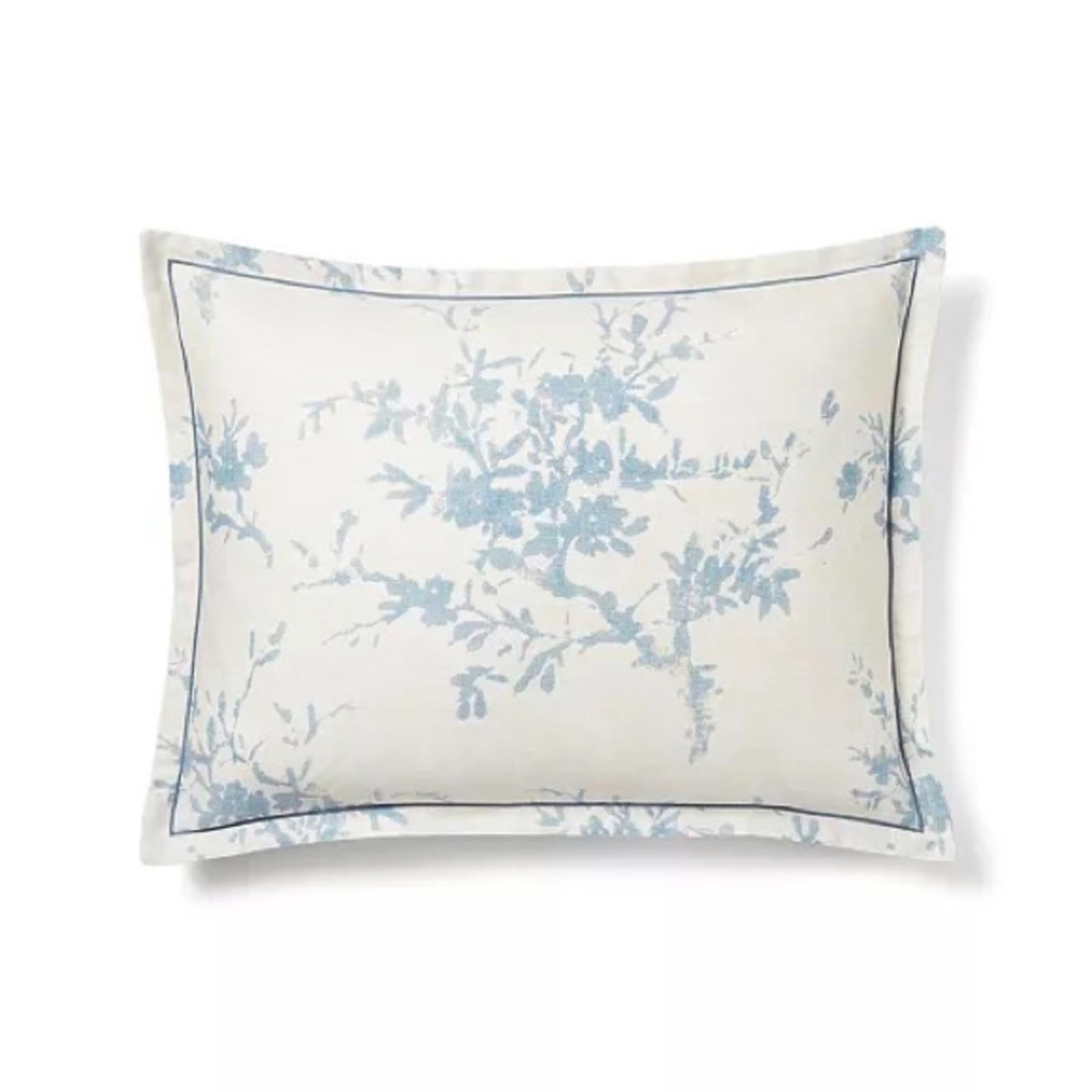 Lauren Ralph Lauren Eva Comforter in Cream Blue, Full/Queen, Open Box - NEW