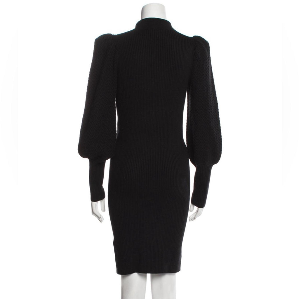 Alice+Olivia Revolve* Caleb Puff Sleeve Bodycon Sweater Dress, Size S New w/Tag