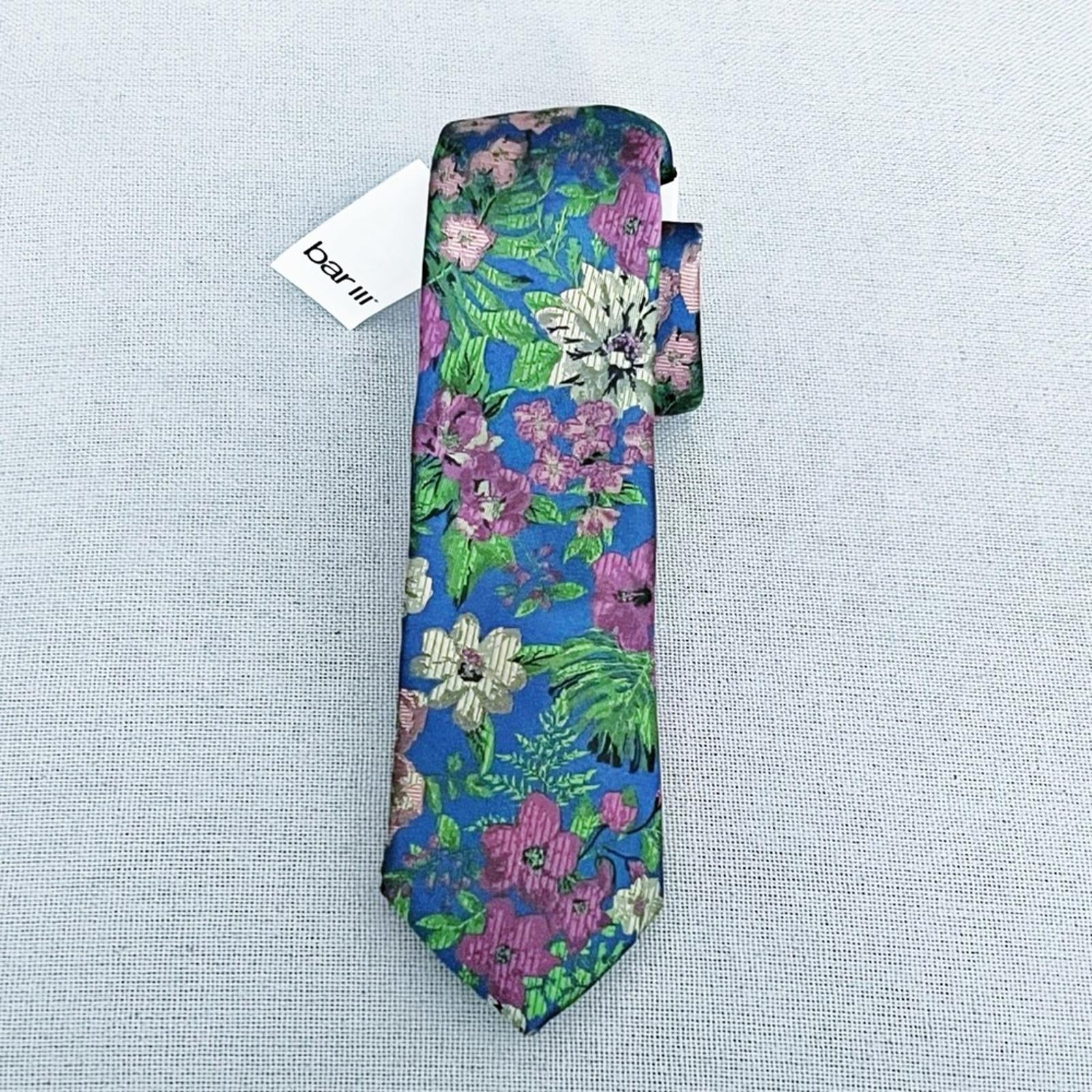 Bar III Men's Botanical Blue Neck Tie Style 13C22-2044 New w/Tag