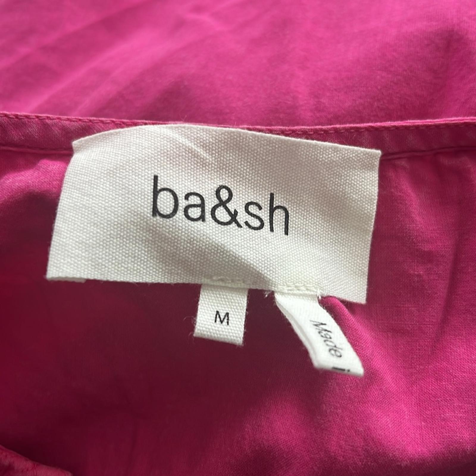 Ba&Sh ILO Hot Pink Fuchsia Embroidered Babydoll
Pullover Blouse Size M New w/Tag