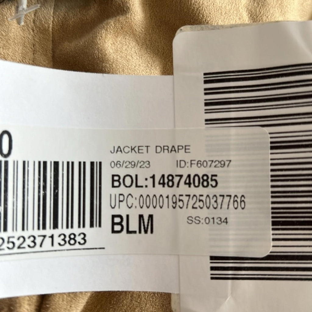 Bagatelle Faux-Suede Drape-Front Jacket, Size M New w/Tag