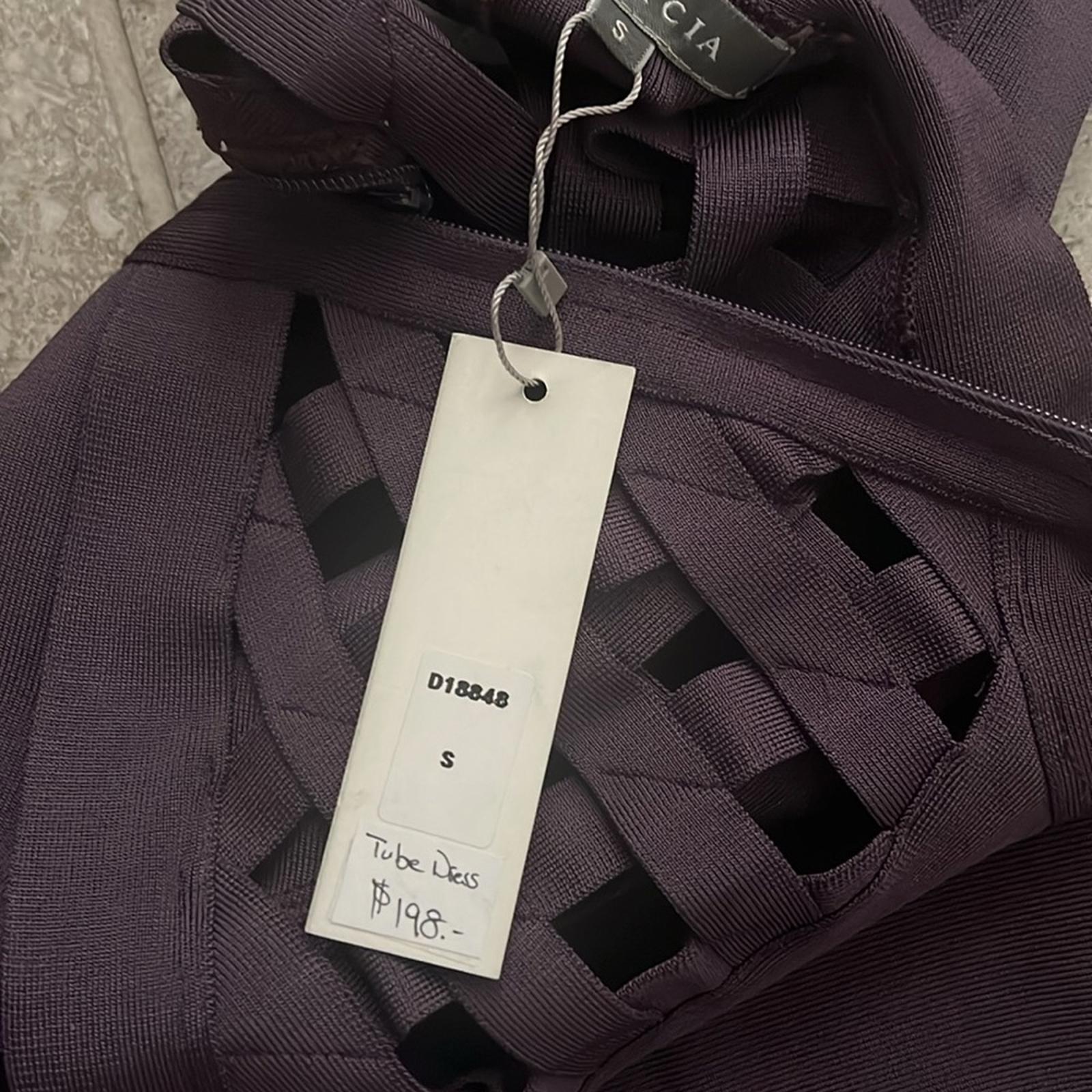 Garcia Caged-CutOut High Neck Tube Dress Purple, Size S New w/Tag $198 SOLD OUT!