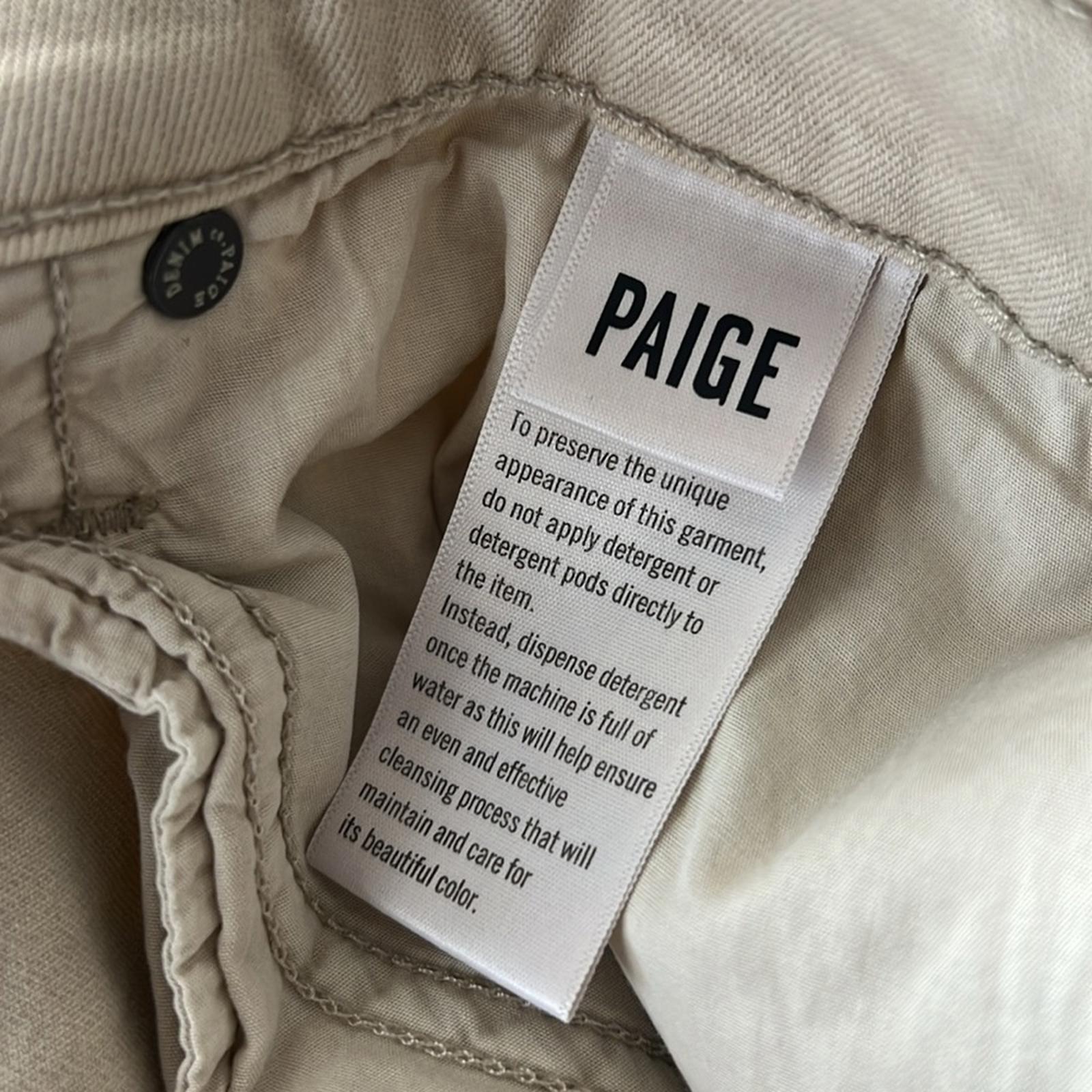 NEW Paige Lennox Khaki Twill Pants, Size 40, New with Tag