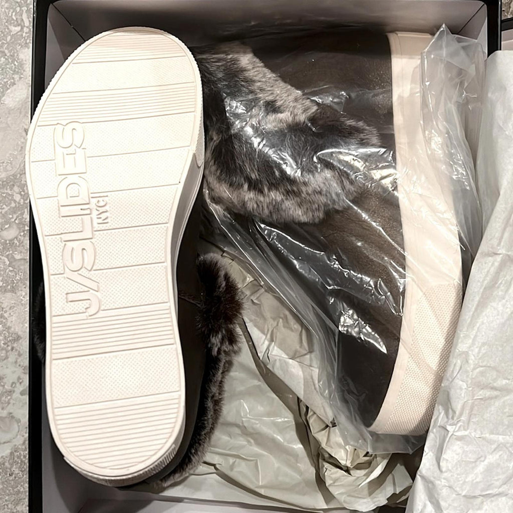 NEW J/Slides Sean Waterproof Hidden Wedge High Top Sneakers, Size 7M New in Box