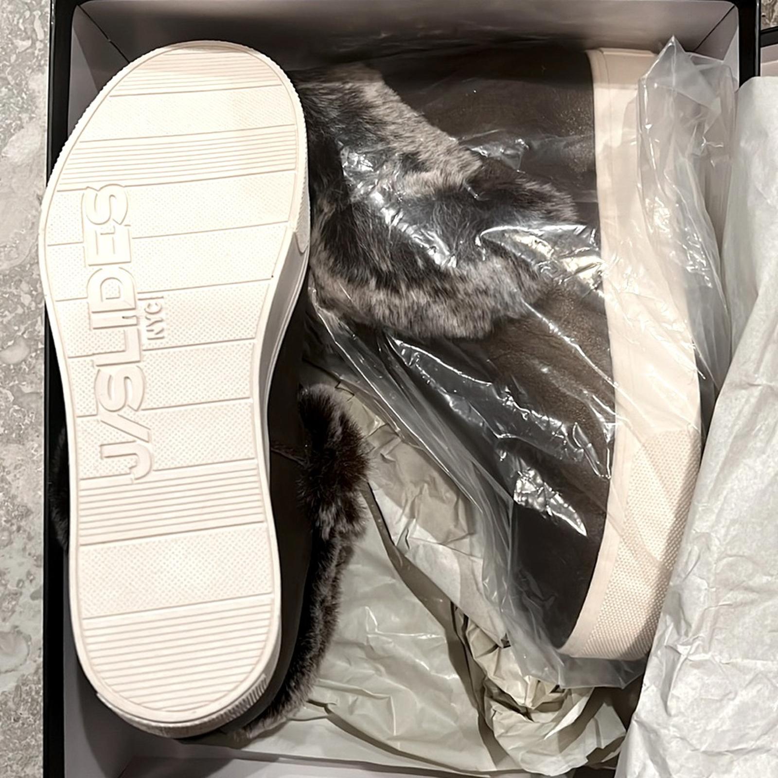 NEW J/Slides Sean Waterproof Hidden Wedge High Top Sneakers, Size 7M New in Box
