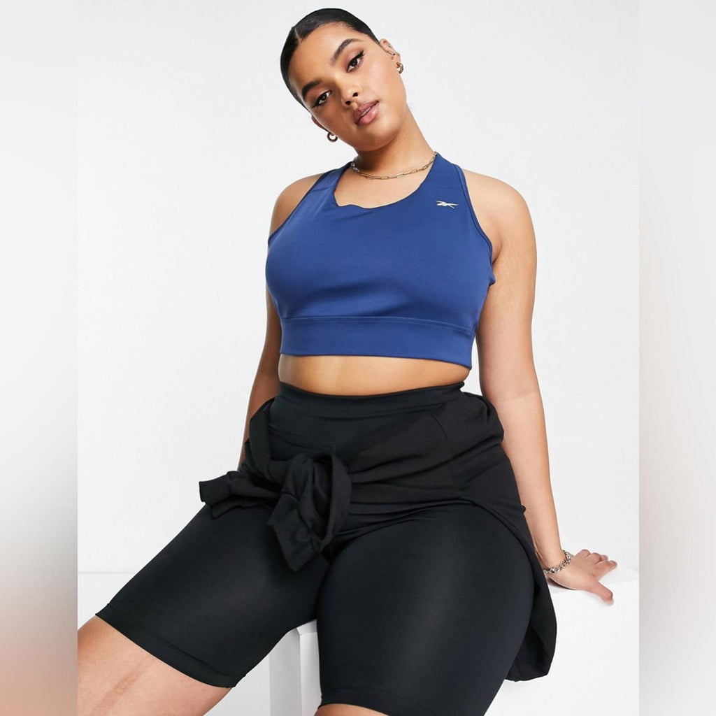 NWT Reebok Training Plus Essentials High-Support Sports Bra, Blue Size 3X