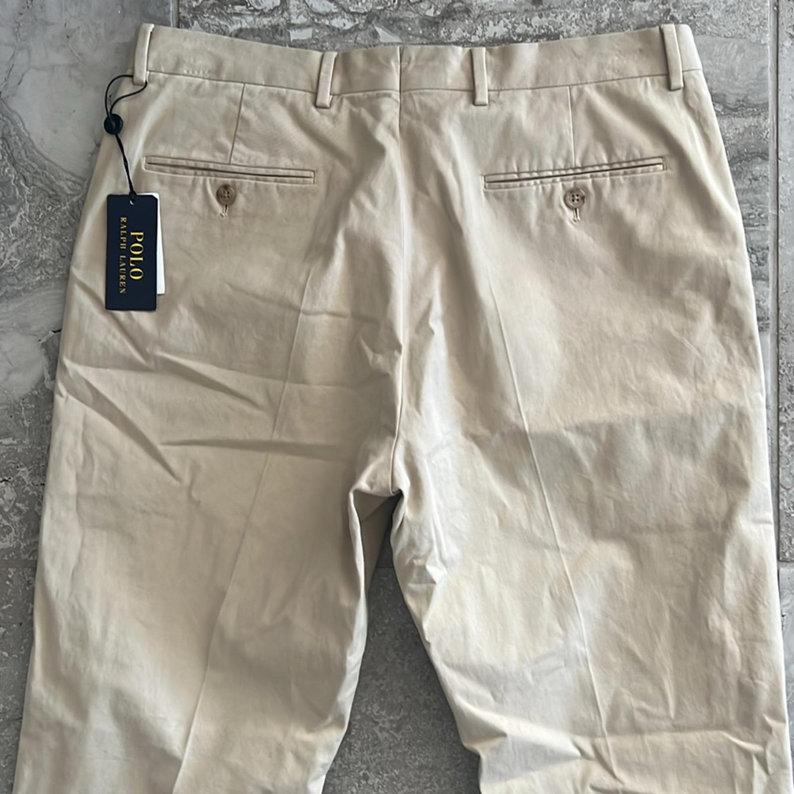 Polo Ralph Lauren Stretch Chino Suit Trousers/ Pants in Tan Size 34x33 NWT $248