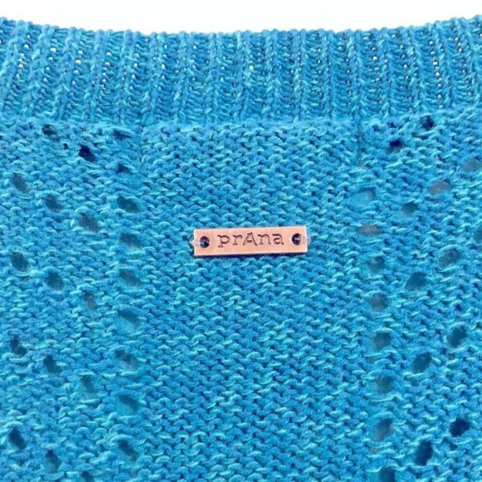 Prana V-Neck Sweater in Mosaic Blue, Size S New with Tag
