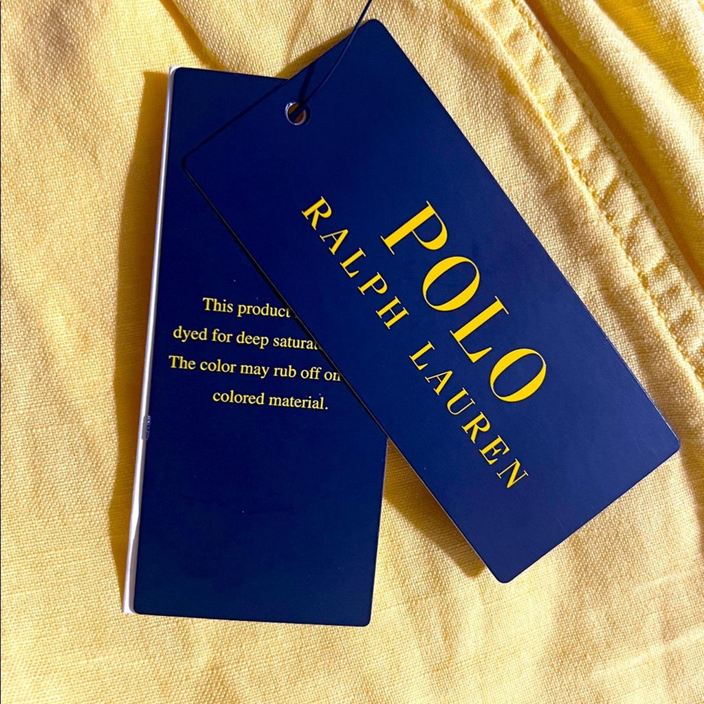 Polo Ralph Lauren Big Boys Polo Prepster Shorts in Oasis Yellow, Size 16, NWT