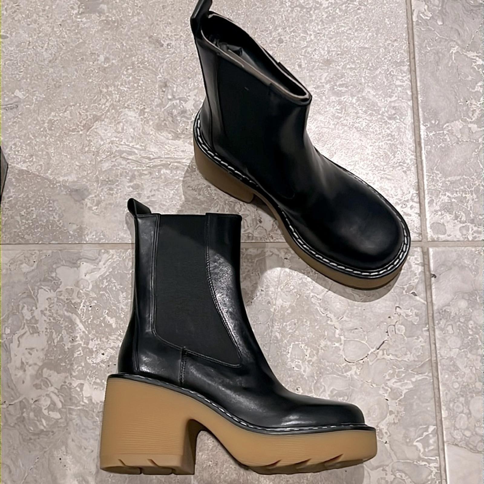 Marc Fisher LTD. BLACK Fredy Mid Calf Booties, Size 5 New in Box $249