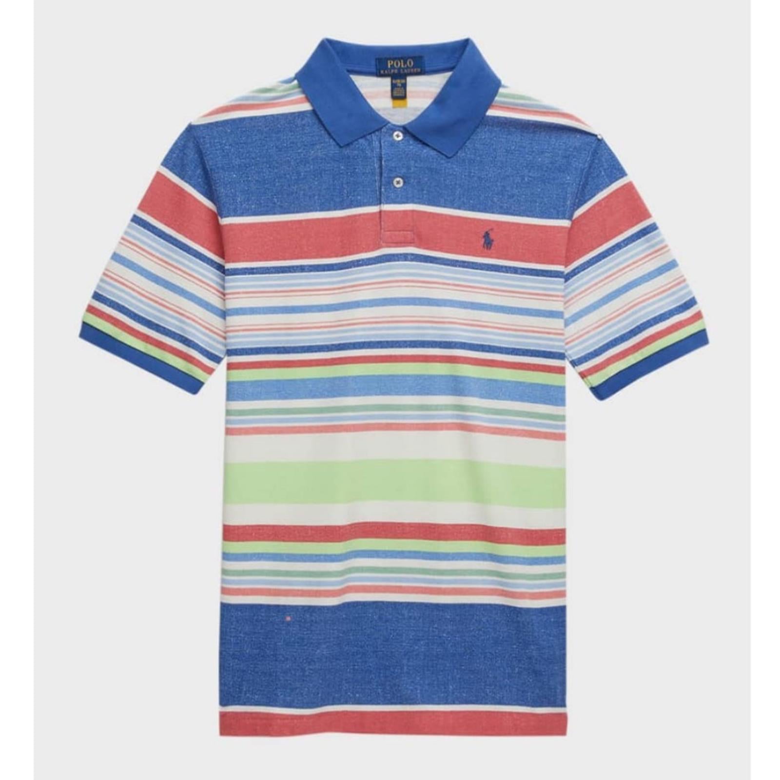 Polo Ralph Lauren Striped Cotton Mesh Polo Shirt, Boys Size XL(18-20) New w/Tag