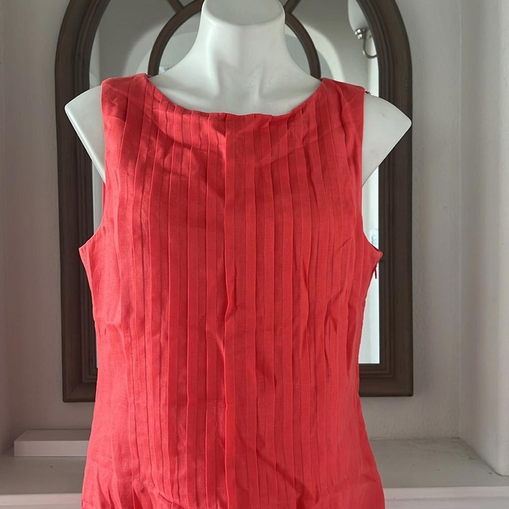 Lauren Ralph Lauren Linen Dress, Peach/Orange Size 14 EXCELLENT! like new