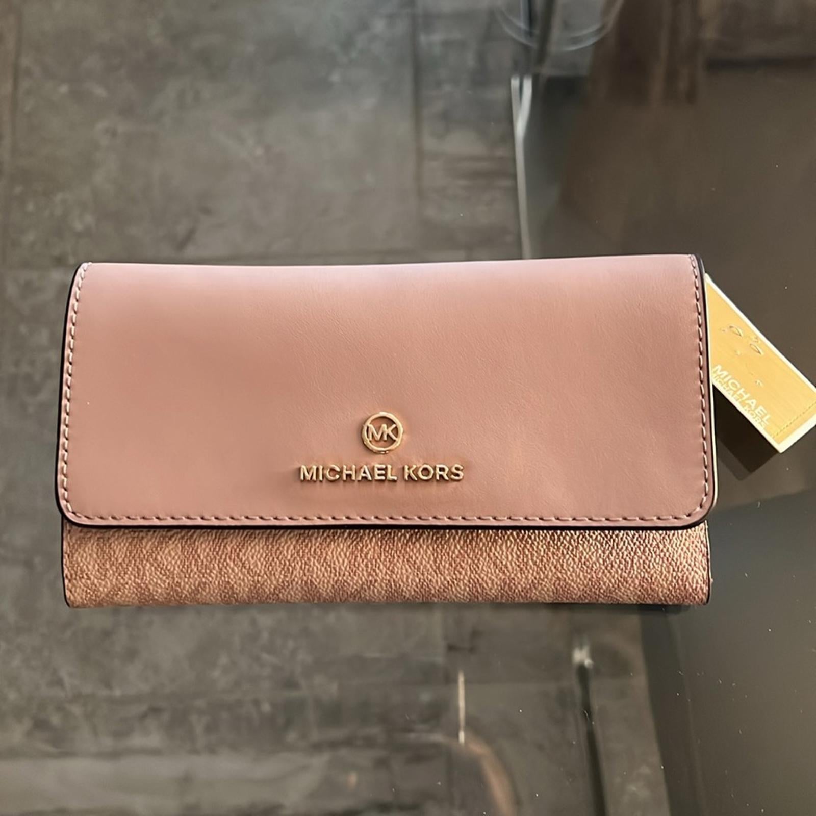 Michael Kors Jet Set Charm Large Trifold Wallet, New w/Tag Retail $158
