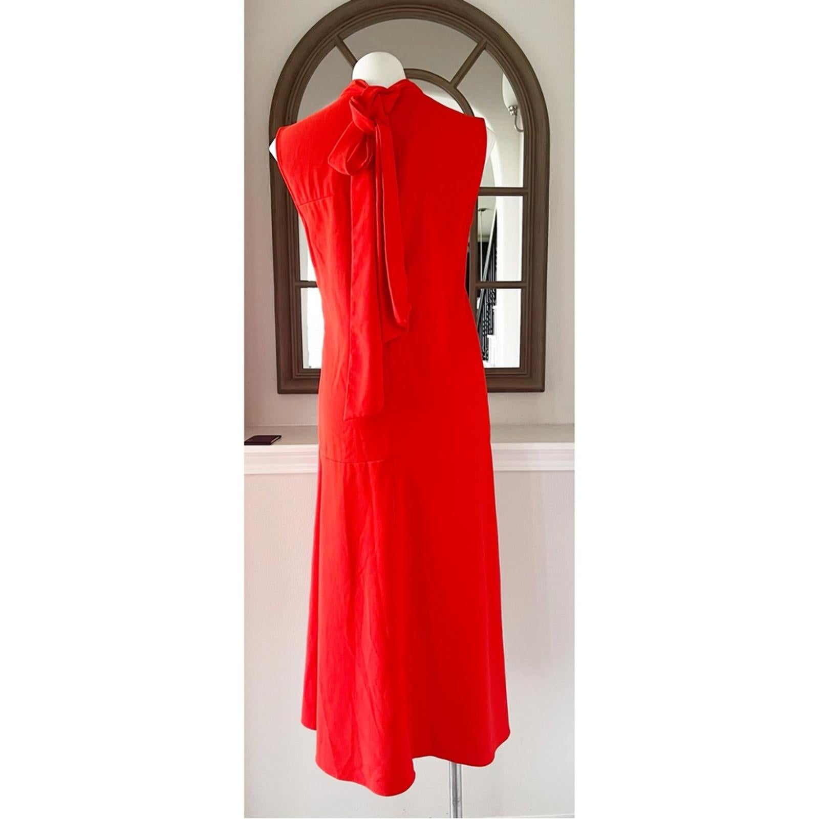 Victoria Beckham Back Tie Midi Shift Dress, Size UK12, US8 EXCELLENT!