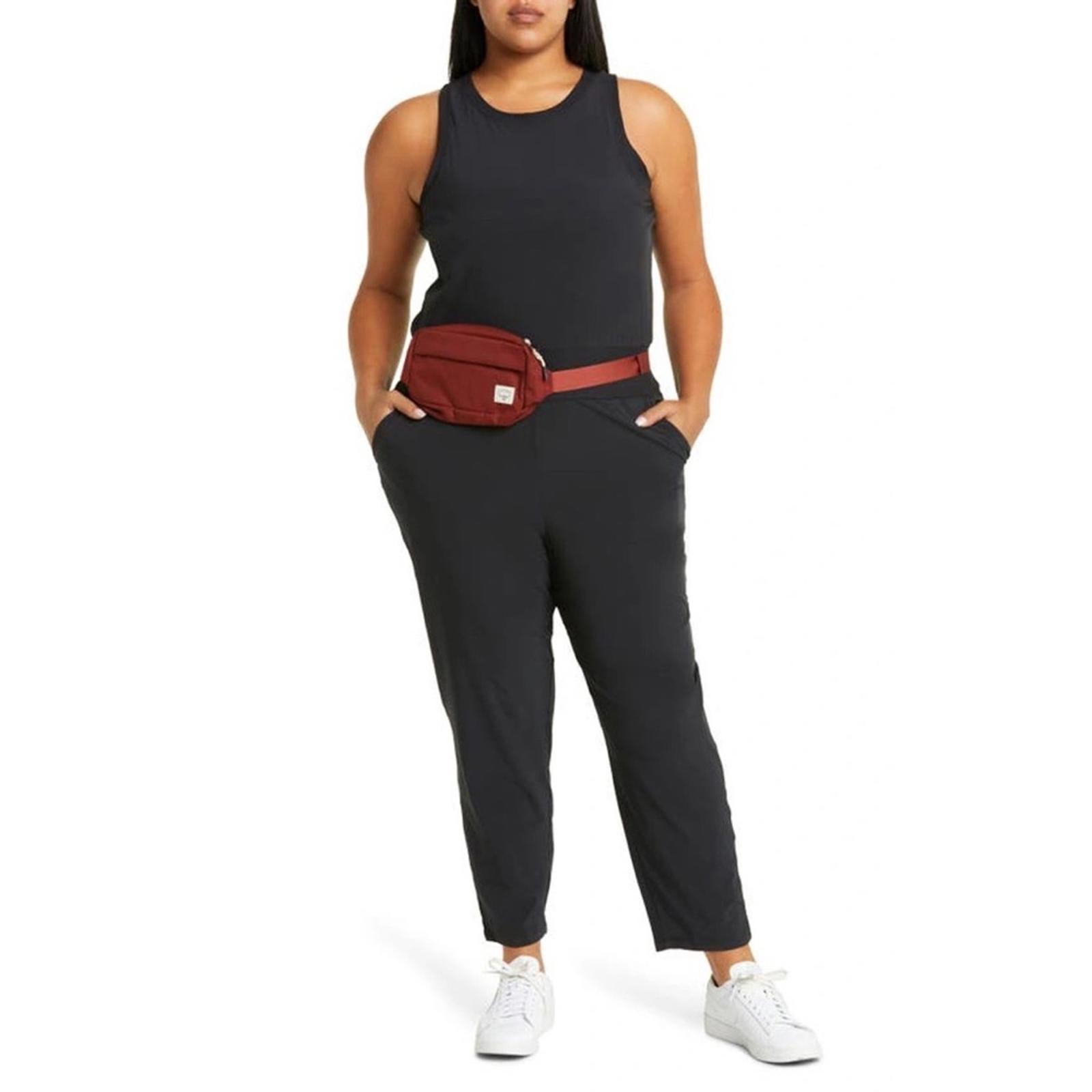 NEW Zella Pursuit Sleeveless Jumpsuit in Black, Plus Size 2X New w/Tag