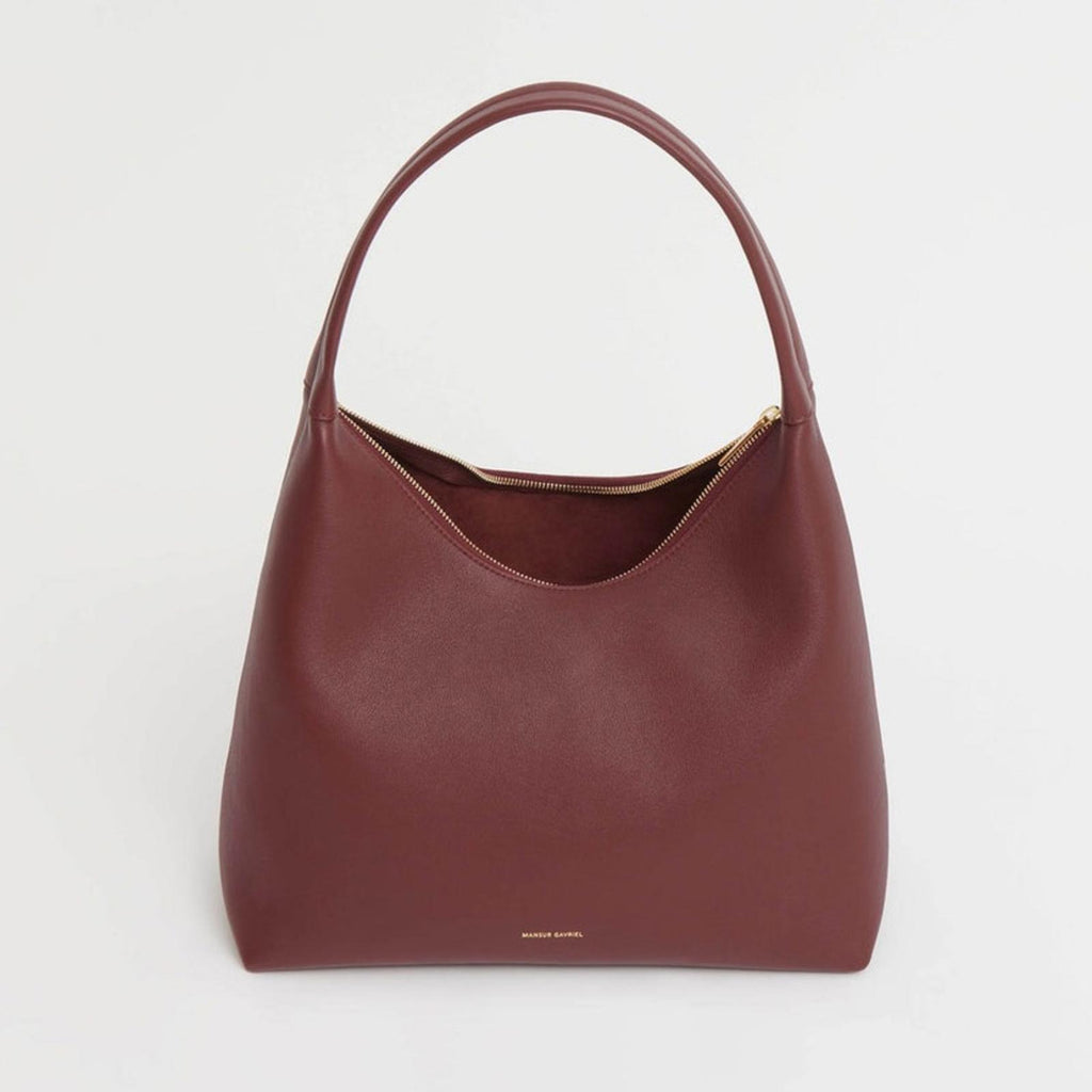 NEW Mansur Gavriel Small Soft Candy Shoulder Bag in Burgundy, Quiet Luxury!