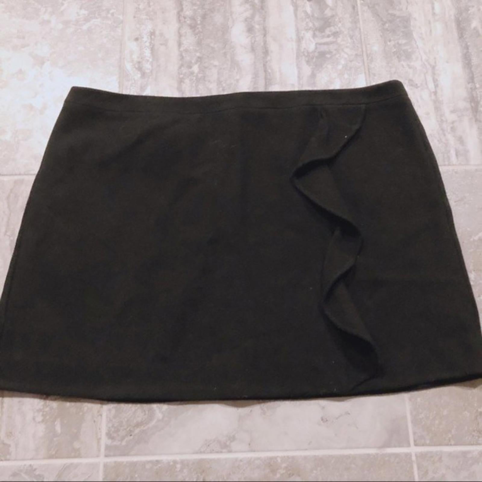 J. Crew Skirt Wool Blend Pleated Flap Mini, Plus Size 24, NEW