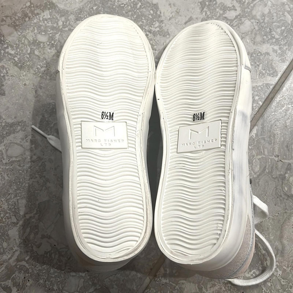 Marc Fisher LTD Merin 3 High Top Sneakers in White, Size 6.5 New in Box $160