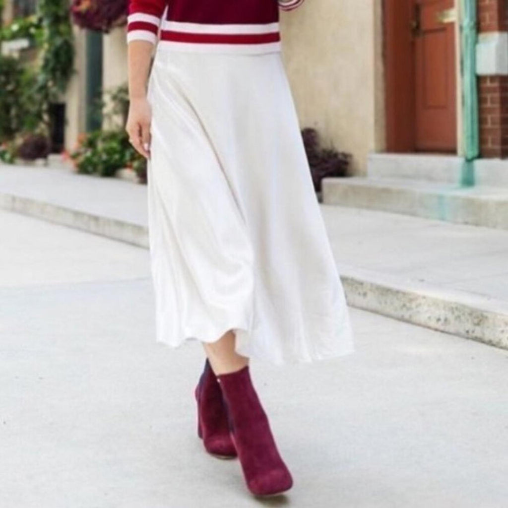 Etienne Aigner Pull-On Boots in Burgundy Suede, Size 11 NEW w/Dust Bag $328