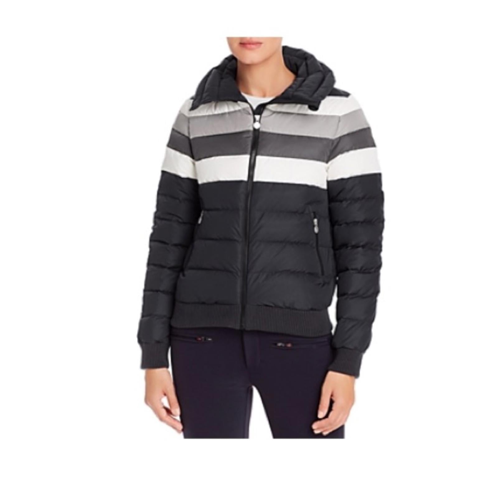 Perfect Moment Queenie Down Coat Jacket, Black Rainbow Size XS New w/Tag