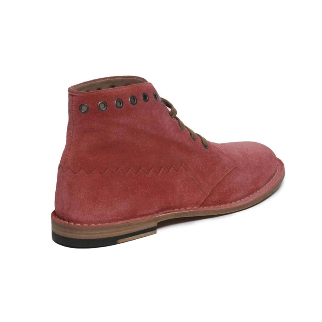 Bottega Veneta Lace-Up Ankle Boots in Red Suede, Size EU40 NEW in Box w/DustBags